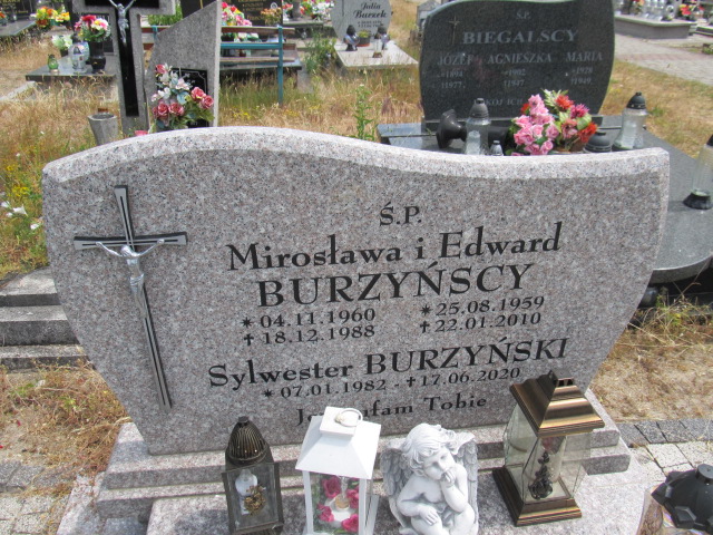 Mirosława Burzyńska 1960 Bobrowice - Grobonet - Wyszukiwarka osób pochowanych