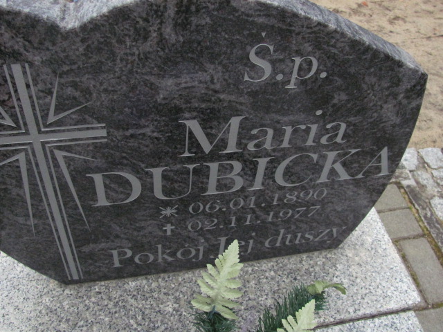 Maria Dubicka 1890 Bobrowice - Grobonet - Wyszukiwarka osób pochowanych
