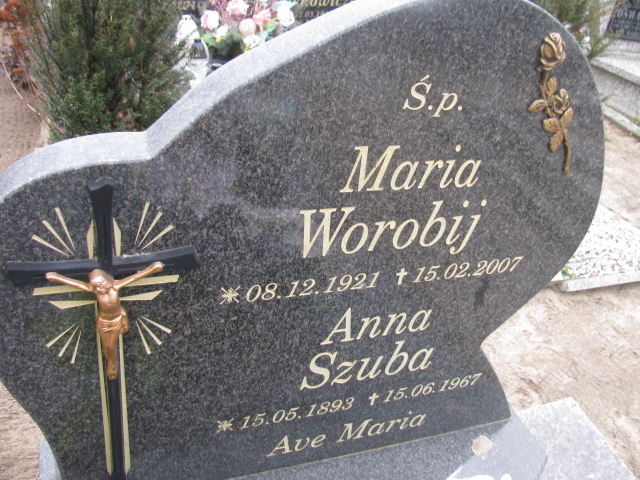 Maria Worobij 1921 Bobrowice - Grobonet - Wyszukiwarka osób pochowanych